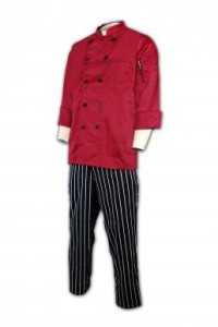 KI026 tailor made staff working 3/4 7' sleeves chef restaurant chinese uniform supplier hk company  culinary uniform  fitted chef coat